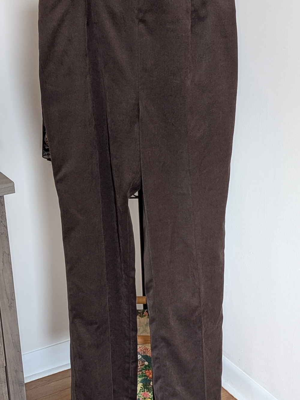 Elliott Lauren Brown Faux Suede Straight Leg Pants Size 10